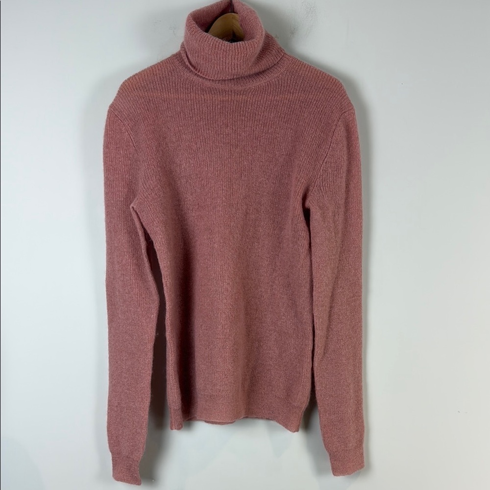 Nina Ricci Women's Pink Mohair and Wool Turtleneck Size Small - Picture 2 of 9